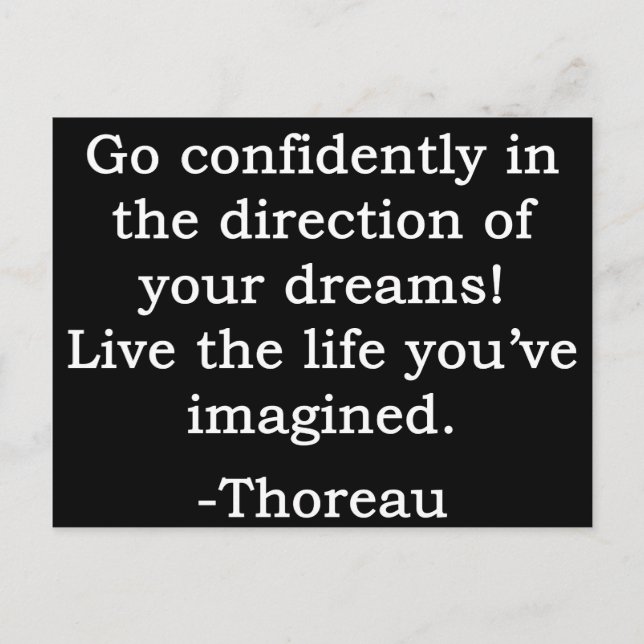 Gehen Sie sicher und leben Sie Postkarte (Vorderseite)