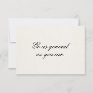 Gehen Sie so weit, wie Sie eine Affirmationskarte  Einladung