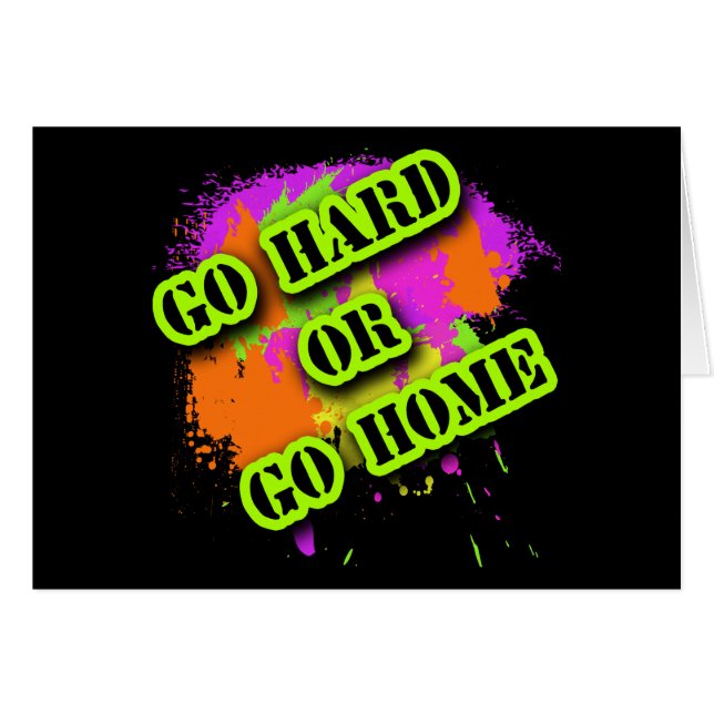 Gehen Sie stark oder gehen Sie Zuhause-T-Shirts (Vorderseite (Horizontal))