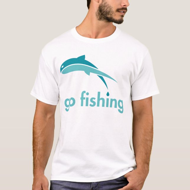 Gehen Sie, T - Shirt zu fischen (Vorderseite)