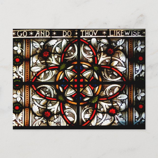 Gehen Sie und tun Sie auch Postkarte (Vorderseite)