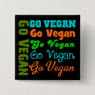 Gehen Sie VEGAN Button