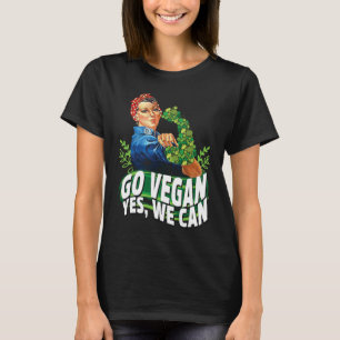 Gehen Sie Vegan, ja wir können, Lebensmittel Veggi T-Shirt