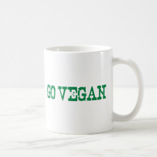 Gehen Sie vegan Kaffeetasse
