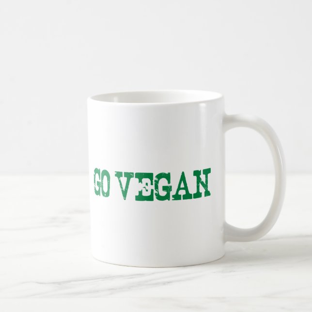 Gehen Sie vegan Kaffeetasse (Rechts)