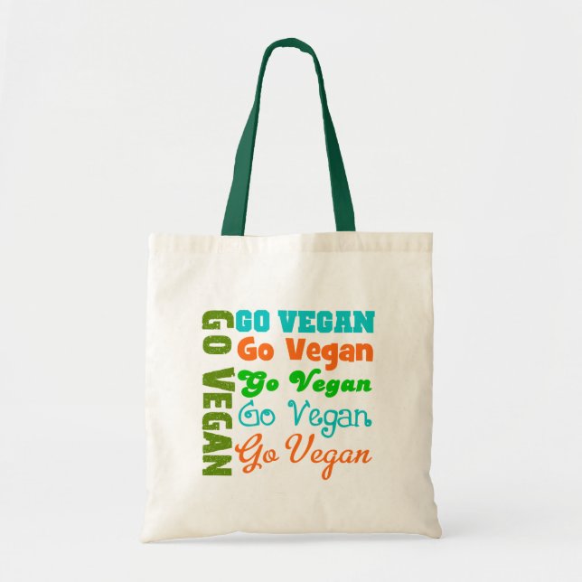 Gehen Sie VEGAN Tragetasche (Vorne)
