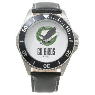Gehen Sie Vögel Japanischer Stil Uhr