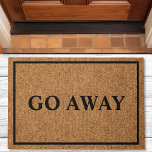 Gehen Sie von Custom Introvert Funny Doormat weg Fußmatte<br><div class="desc">Gehen Sie weg Custom Introvert Funny Doormat. Was für eine niedliche Art,  um den Besuchern zu sagen,  sie sollen sich schmieren,  verlassen,  weggehen,  oder nicht auffordern. Personalisieren Sie diese individuelle rustikale Burlap-Look Haube mit Ihrem eigenen Text. Macht ein großartiges Geschenk für die Hauswärmung.</div>