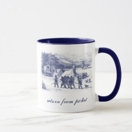 Gehen Sie von der Pfosten-Tasse zurück Tasse