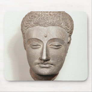 Gehen Sie von einer Statue des Buddhas, von voran Mousepad