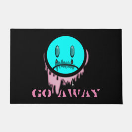 Gehen Sie weg Pastel Goth Cry Emoji Floor Mat Fußmatte