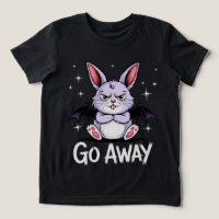 Gehen Sie weg Sassy Gothic Bunny Creepy Niedlich