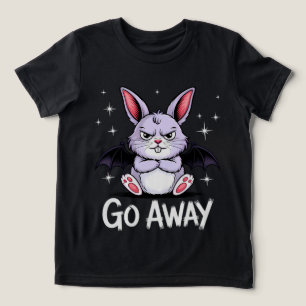 Gehen Sie weg Sassy Gothic Bunny Creepy Niedlich Tri-Blend Shirt