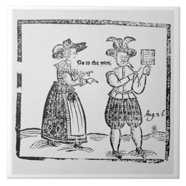 Gehen Sie zu den Kriegen, Illustration von einem Fliese (Vorderseite)