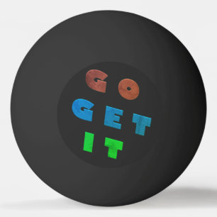 Gehen Sie zu einem Logo-farbigen Design Tischtennisball