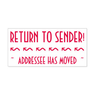 "GEHEN SIE ZUM ABSENDER ZURÜCK! ", "IST EMPFÄNGE PERMASTEMPEL
