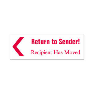 "Gehen Sie zum Absender zurück! ", "ist Empfänge Permastempel
