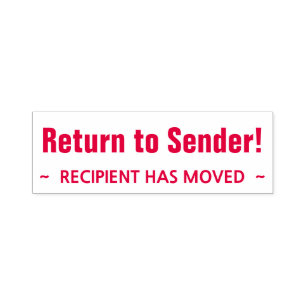 "Gehen Sie zum Absender zurück! ", "IST EMPFÄNGE Permastempel