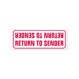 "GEHEN SIE ZUM ABSENDER " ZURÜCK PERMASTEMPEL