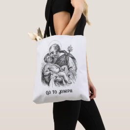 Gehen Sie zum St. Joseph Baby Jesus Religious Tasche