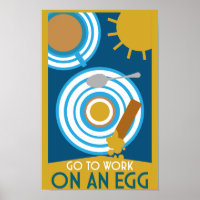 Gehen Sie zur Arbeit an einer Ei-Wall-Kunst