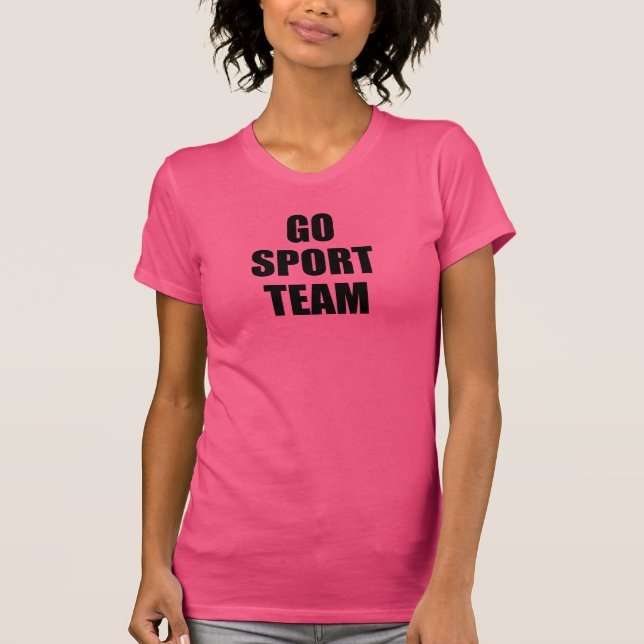 "Gehen Sport-Team" Anti-Sport T - Shirt (Vorderseite)