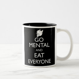 Gehen stier-Terrier-Tasse Geistes Zweifarbige Tasse