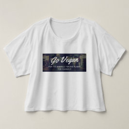 Gehen T-Shirt der Frauen sackartiger vegetarischer