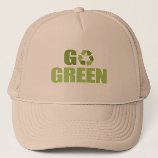 Gehen T - Shirt grüner Truckerkappe