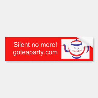 Gehen Tee-Party! Autoaufkleber