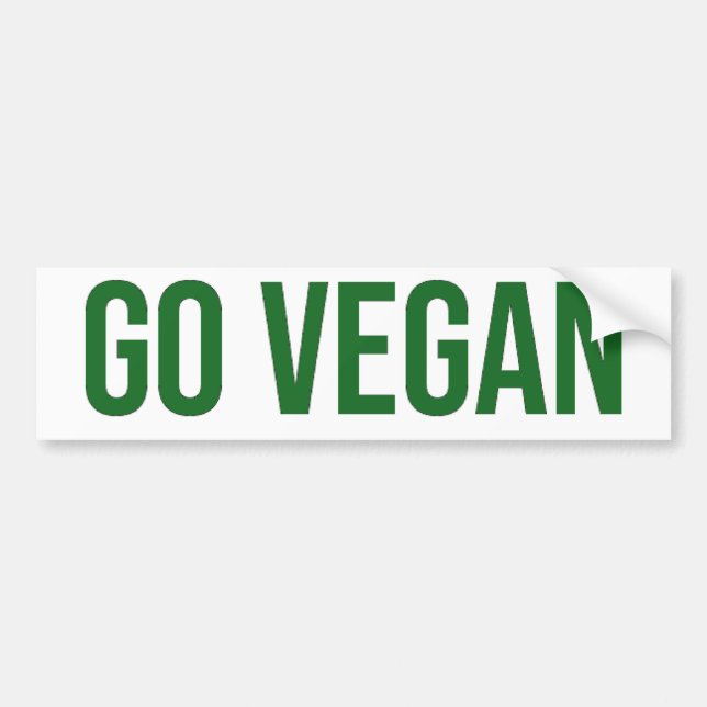Gehen - Tierrechte vegan Autoaufkleber (Vorne)