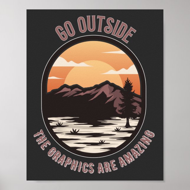 gehen über die Grafik sind phantastisch lustige Ga Poster (Vorne)