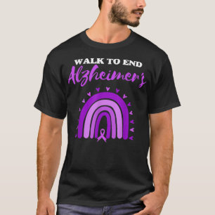 Gehen, um Alzheimerkrankheiten Lila Alzheimer A zu T-Shirt