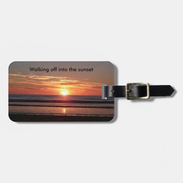 Gehen weg in den gepäckanhänger (Vorderseite horizontal)