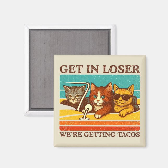 Gehen wir locker in Tacos Magnet (Vorderseite/Rückseite)