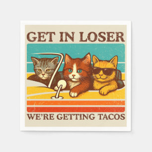 Gehen wir locker in Tacos Serviette