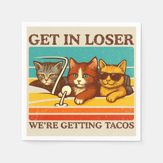 Gehen wir locker in Tacos Serviette (Vorderseite)