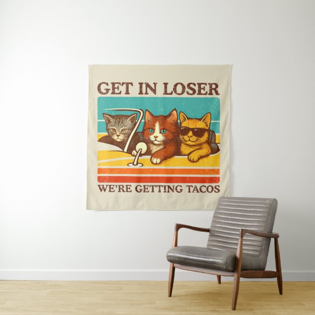 Gehen wir locker in Tacos Wandteppich (Beispiel)