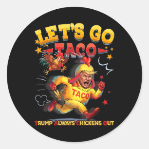 Gehen wir Taco 30 Runder Aufkleber