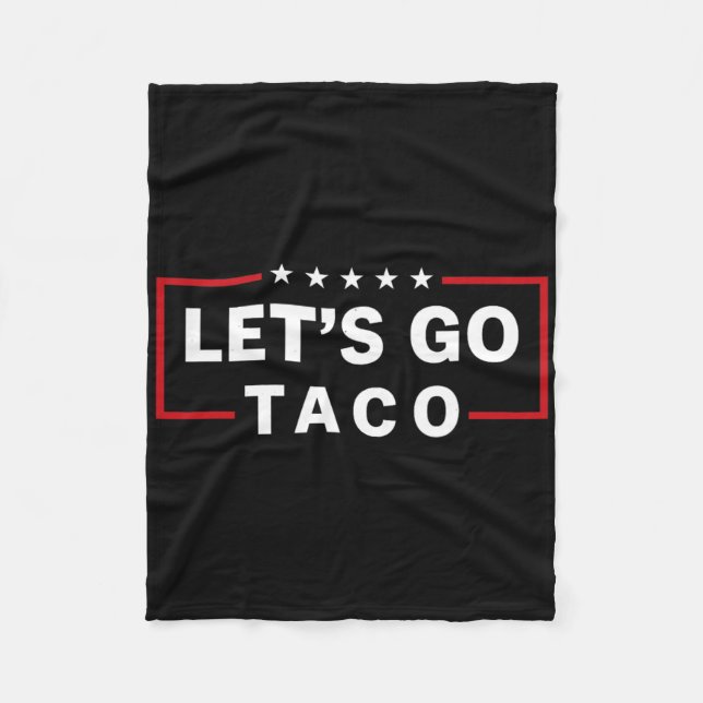 Gehen wir Taco 6 Fleecedecke (Vorderseite)