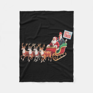 Gehen wir Taco - Funny Sleigh Ride mit dem Weihnac Fleecedecke