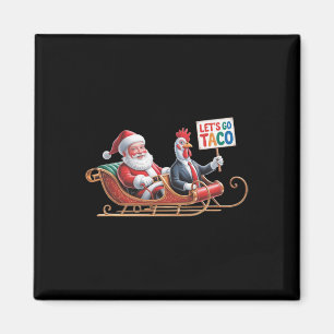 Gehen wir Taco - Funny Sleigh Ride mit dem Weihnac Magnet