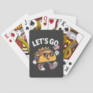 Gehen wir TACO Trump 4. Juli Taco Liebhaber Spielkarten