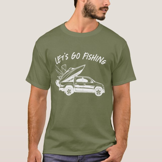 Gehen wir zum Fischerboot und SUV Car T-Shirt (Vorderseite)