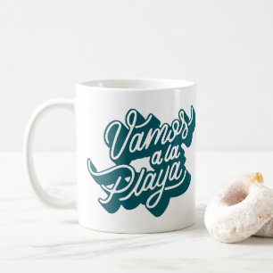 Gehen wir zum Strand Kaffeetasse