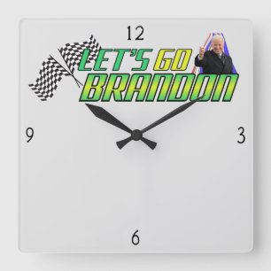 Gehen wir zur Brandon-Platz-Uhr Quadratische Wanduhr