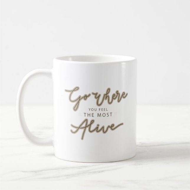 gehen, wo es lebt kaffeetasse (Links)
