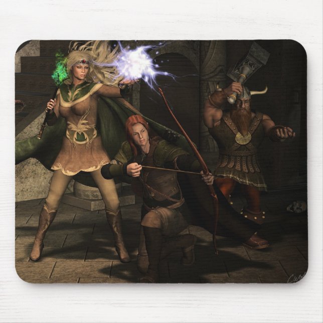 "Gehen Zeit" Mousepad (Vorne)