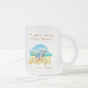 Gehen zu meiner glücklichen Platz-Tasse Mattglastasse