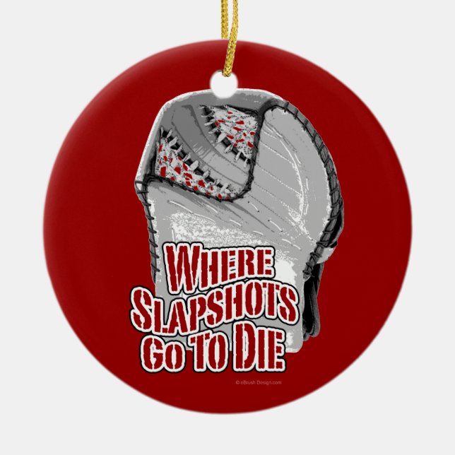 Gehen zu wo Slapshots, die (Hockey) Keramik Ornament (Vorne)